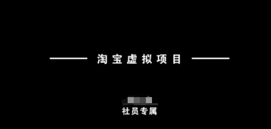 淘宝虚拟项目，从理论到实操，新手也能快速上手-资源社区